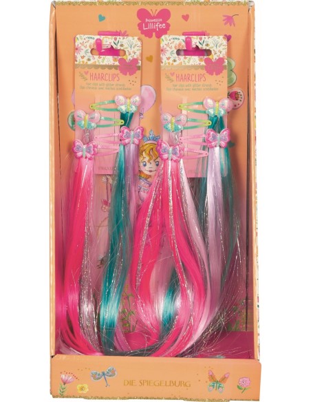 Glitterhighlights prinses 30 cm set van 4 haarclips
