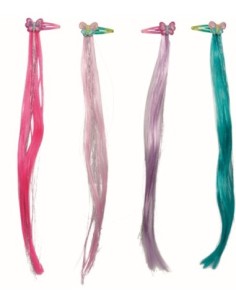 Haarclips met glitterstrengen 2