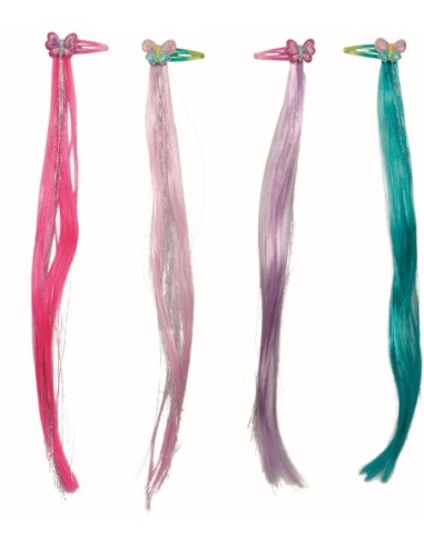 Glitterhighlights prinses 30 cm set van 4 haarclips