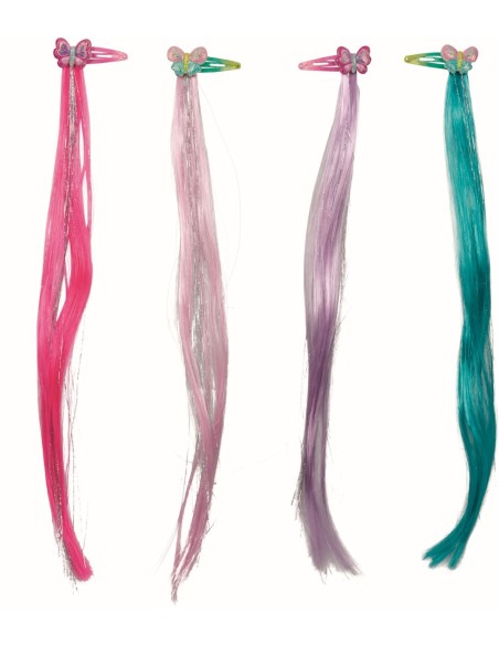 Glitterhighlights prinses 30 cm set van 4 haarclips