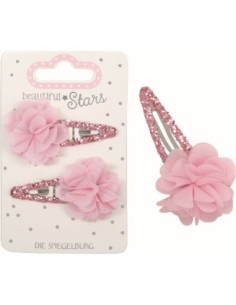 Haarclips Tule bloemen 2