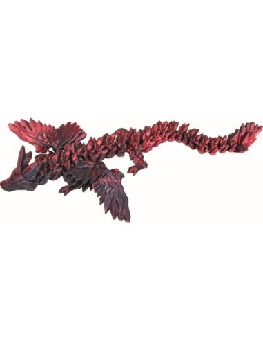 Kristallen draak met vleugels