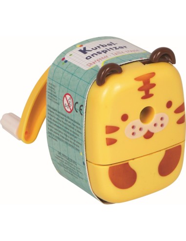 Puntenslijper met draaihendel Panda en Tijger -...