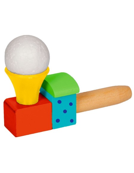 Blaasbal spel locomotief