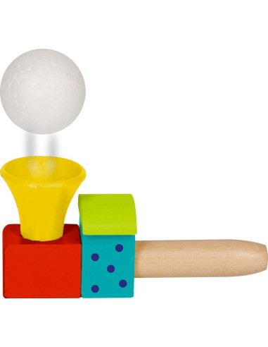 Blaasbal spel locomotief