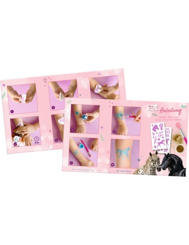 DIY tatoeages glitter paard tattoo