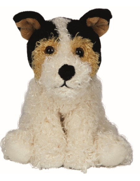 Knuffel hond  foxterrier in mand