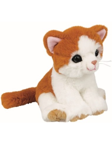 Knuffel poes Tessa in de mand