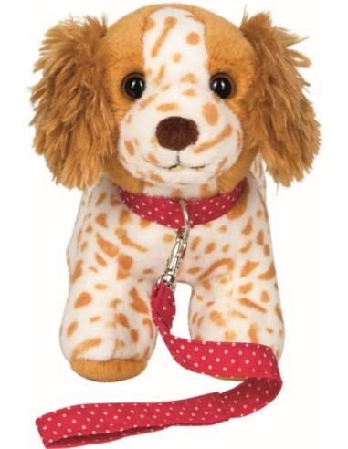 Knuffel hond puppy Frieda met riem