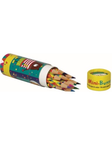 Koker met 12 mini kleurpotloden