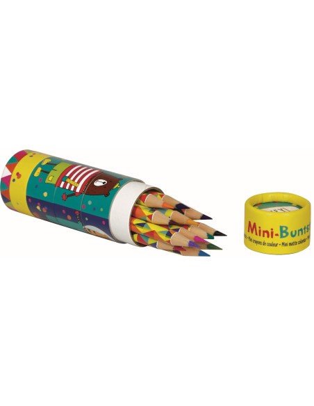 Koker met 12 mini kleurpotloden