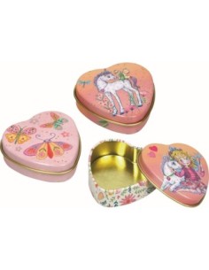 Klein metalen blikje hart 3... 2