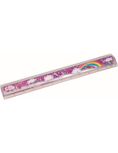 Glitter liniaal 30 cm