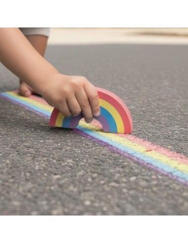 Stoepkrijt regenboog