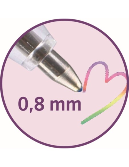 Gelpen regenboog met regenbooginkt