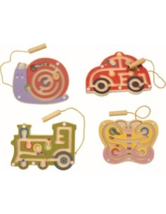 Houten magnetisch labyrint