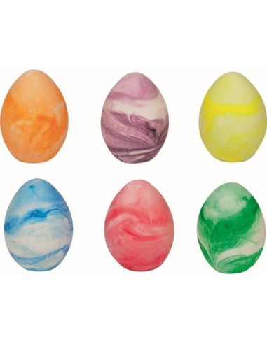 Stoepkrijt gemarmerd ei