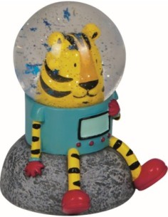 Glitterbol - tijger astronaut 2