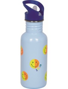 Rvs drinkfles smiley 2