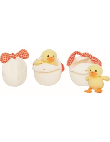 Knuffeltje kuiken in verrassingsei pluche