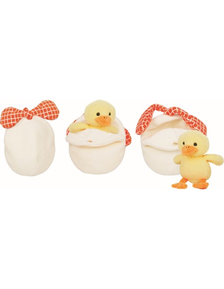 Knuffeltje kuiken in verrassingsei pluche