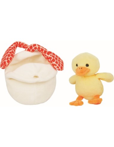 Knuffeltje kuiken in verrassingsei pluche