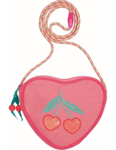 Glitter tasje kersen