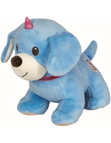 Knuffel hond Unidog blauw - 22 cm