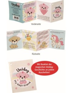 Knuffel hond Unidog paars -... 2