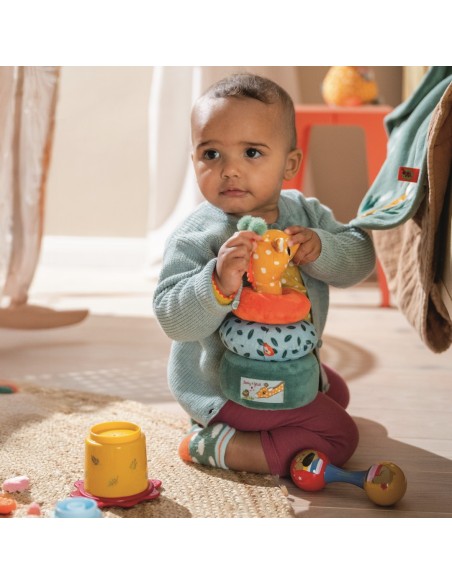 Stoffen stapeltoren Giraf