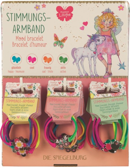 Display met 24 stemmingsarmbanden 3 designs