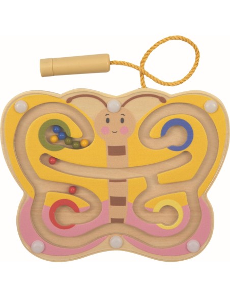 Houten magnetisch labyrint