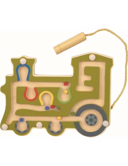 Houten magnetisch labyrint