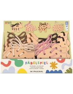 Houten veterspel 4 designs