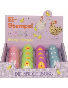 Ei stempel dieren 4 designs