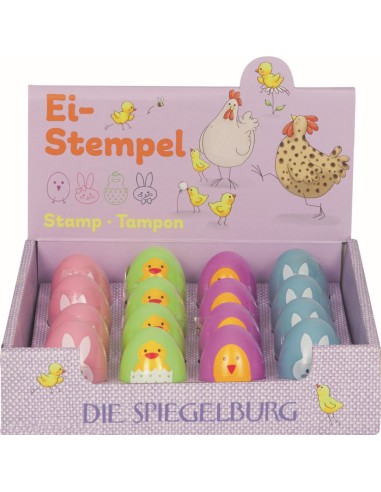 Ei stempel dieren 4 designs