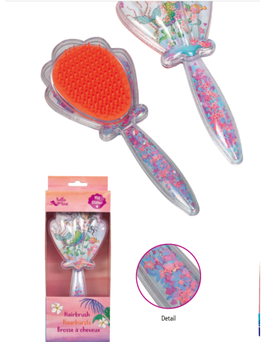 Haarborstel met glitter