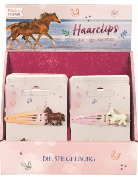 Haarclips glitter - Horse Friends
