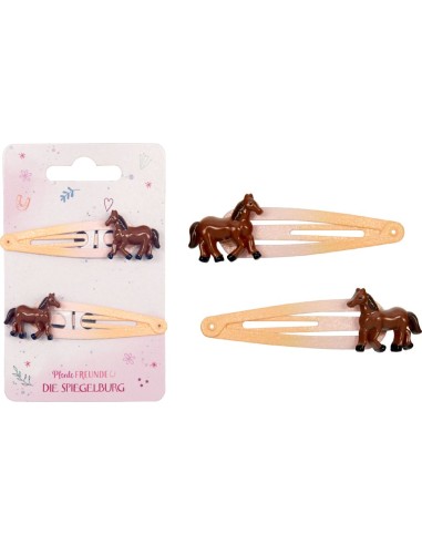 Haarclips glitter - Horse Friends