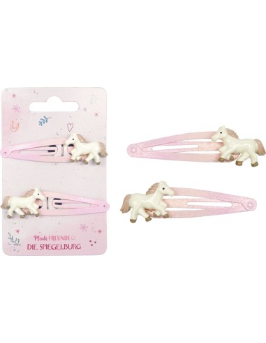 Haarclips glitter - Horse Friends