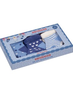 Babysokjes - blauw