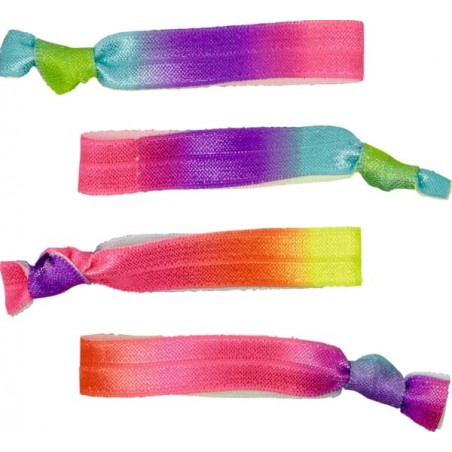 Haarelastiekjes neon set van 4