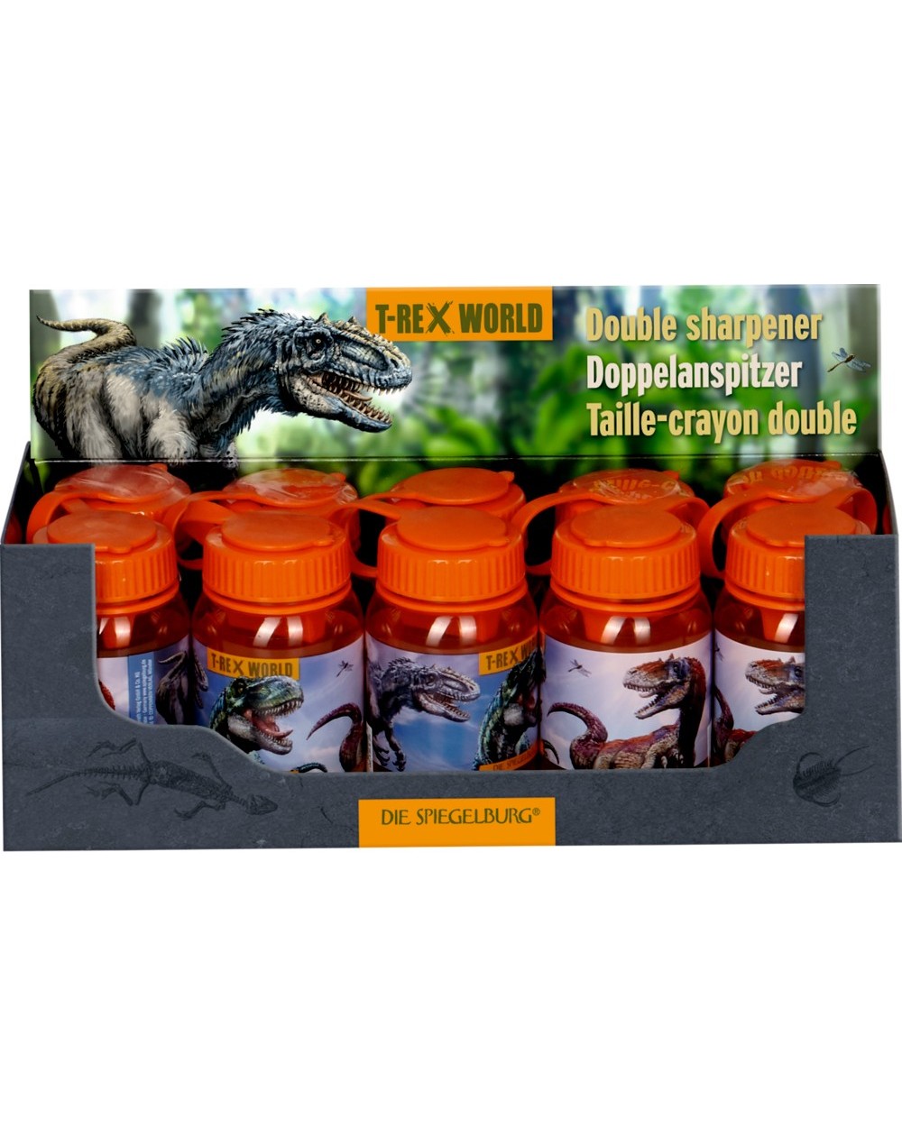 Dubbele puntenslijper dino T-Rex World