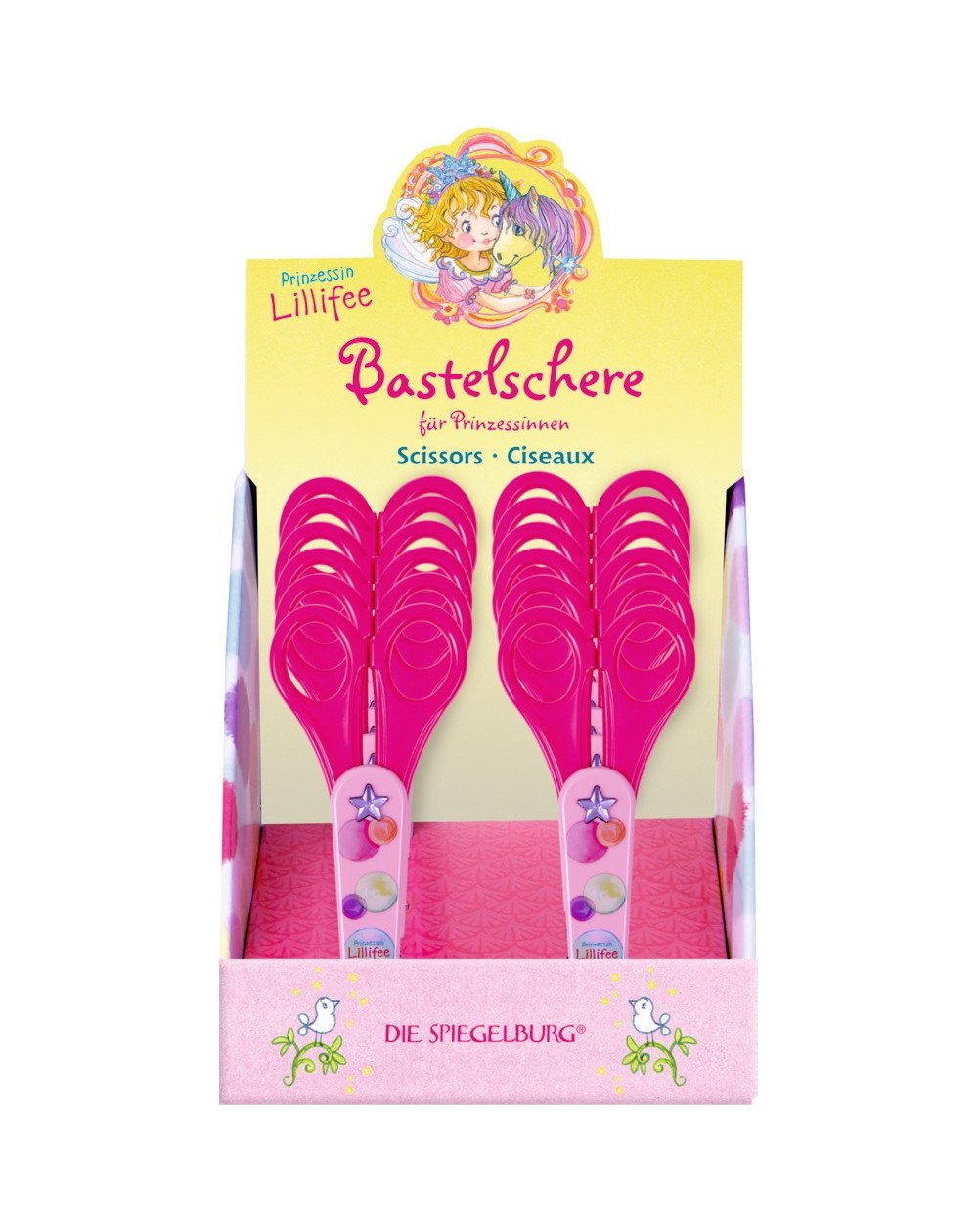 Schaar in houder Prinses Lillifee met eenhoorn