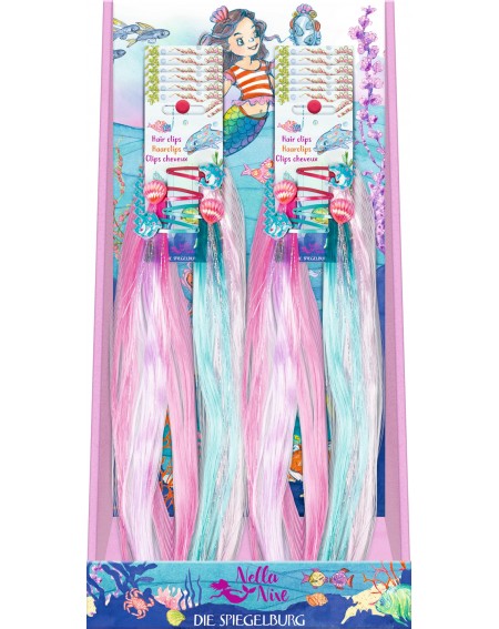 Haarclips met glitterstrengen