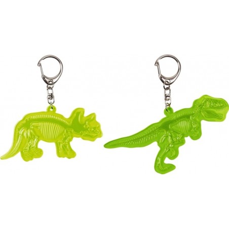 Sleutelhanger dino skelet glow in the dark