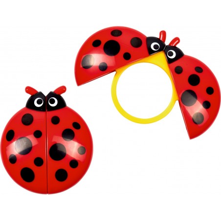 Lieveheersbeestje vergrootglas