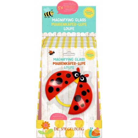 Lieveheersbeestje vergrootglas