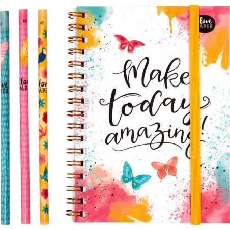 Potloden met blocnote