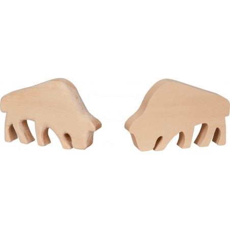 Grote snijset met mes